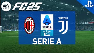 FC 25  AC Milan vs Juventus  Serie A 2425  PS5 Full Match [upl. by Nwahsor]