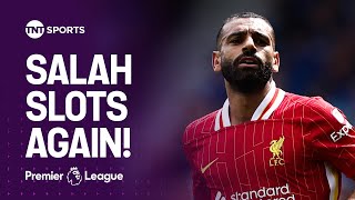 Mohamed Salah reacts after setting new Premier League record with goal at Ipswich Town 🔴 [upl. by Lrub]