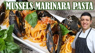 The Best Mussels Marinara Pasta Recipe  One of the Easiest Seafood Appetizers Made as a Pasta Dish [upl. by Stegman903]