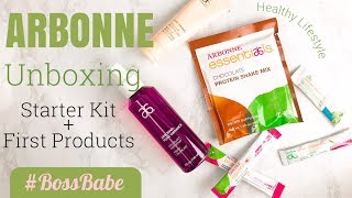 UNBOXING  Arbonne Starter Kit  New Products [upl. by Yelsek]