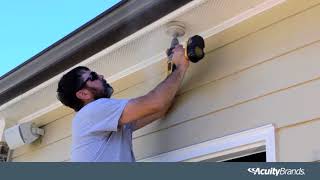 How to Install an Ultra Thin LED Downlight Outdoors  1000Bulbs [upl. by Anerrol]