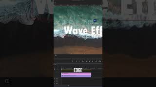 Create Cool Wave Text Animation in Premiere Pro in Under Minute tutorial premierepro [upl. by Euqinahs]