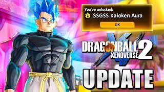 How To Unlock SSGSS Kaioken Aura amp New Outfits In Dragon Ball Xenoverse 2 Update [upl. by Tarttan]