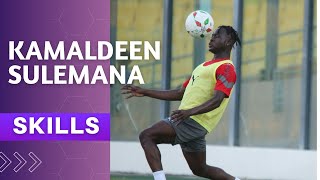 Kamaldeen Sulemana sleek skills dribbles amp ball juggling at Black Stars training [upl. by Powder]