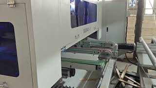 SUDIAO Wood Door Sizing Machine J1 With 3 Cutting Saws [upl. by Eartnoed]