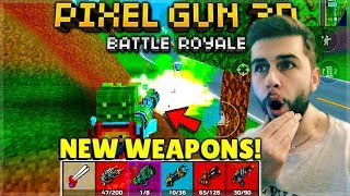 OMG THEY ADDED ALL NEW WEAPONS IN BATTLE ROYALE  Pixel Gun 3D [upl. by Vanzant467]