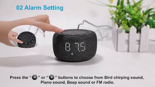 The Instructional Video of the Radio Alarm Clock  BUFFBEE [upl. by Lubow]