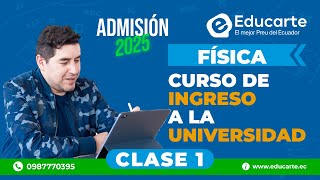 🔴 Curso de Ingreso a la UNIVERSIDAD 📕 Admisión 2025 🏫 📚 Clase 1 🧠 Física [upl. by Nevak]