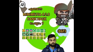 Mini militia 428 rank hack commander in chief with hack app data [upl. by Asiral]