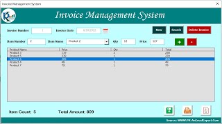 Invoice Management System V10  Step by Step tutorial [upl. by Volnak117]