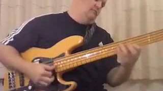 Funky slap bass solo by Darrell Craig Harris with Cirque du Soleil in Tokyo Fender Marcus Mille bass [upl. by Anehsuc]