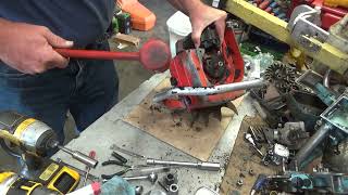 An Easy Way to Remove The Ignition Backplate On A Homelite Super XL925 Chainsaw [upl. by Dahcir266]