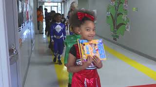 Oakdale Elementary School Book Character Parade [upl. by Ignatzia]