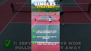 Pickleball Singles Strategy To Better Your Singles Game pickleball paddlesport singles strategy [upl. by Avra227]