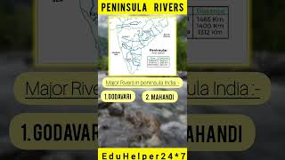 Peninsular Rivers of India  Drainage system  Geography  SSC  UPSC [upl. by Anwat]