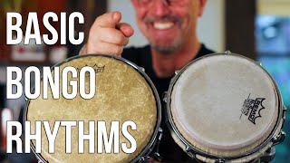 How to Play Bongo Drums Basic Martillo for Beginners [upl. by Enelrae111]