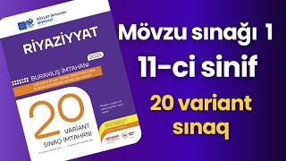 DİM Mövzu sınağı 1  20 variant sınaq  11ci sinif [upl. by Anaujat]