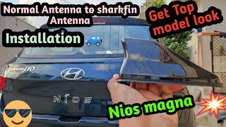 How to Install shark fin Antenna for GrandI10 nios magnaInstall at homeRBA🚙 [upl. by Natiha]