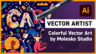 Talented Vector Illustrators 1  Molesko Studio [upl. by Nohcim]