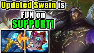 The Updated Swain is FUN on Support  Diamond Support  Patch 1421 [upl. by Kcirdnek]