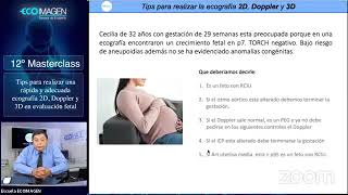 12 MasterClass  Nuevos tips en Ecografía Doppler Fetal Cardíaco y Ginecológico [upl. by Guglielmo]