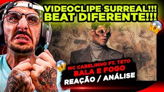 VIDEOCLIPE A MAIS MC CABELINHO FT TETO  BALA E FOGO REACT [upl. by Hendel130]