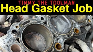 Engine Head Gasket  Cracked Head Repair Toyota 34L V6 5VZFE   Part 2 [upl. by Segroeg39]