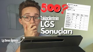 500 Puan Geldi Mi Takipçilerimin LGS Sonuçları  LGS 2024 Sınav Tavsiyeleri [upl. by Nilyam]