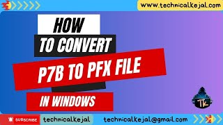 how to convert p7b to pfx file in windows [upl. by Moguel]