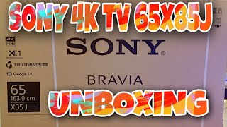 SONY 65quot 4K 65X85J UNBOXING [upl. by Cully]