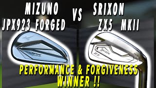 Mizuno JPX923 Forged vs Srixon ZX5 MKII Performance and Forgiveness [upl. by Eissim]