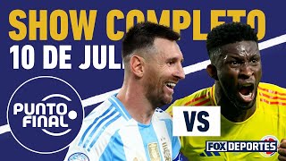 ⚽🏆HAY FINAL Argentina vs Colombia ¡que aguantó con 10 a Uruguay  Punto Final EN VIVO [upl. by Erbe]