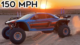 150 MPH Buckshot at Glamis Going Crazy Fast Sand Drags [upl. by Yklam]