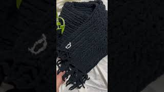 Velvet muffler  handmade muffler  winter fashion knittingdesign knitting knittingaddict [upl. by Aihcats11]