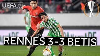 RENNES 33 BETIS UEL HIGHLIGHTS [upl. by Innek]