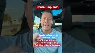 Full Mouth Dental Implants as low as 225 a month per arch with a 675 Credit Score dentalimplants [upl. by Encratis]