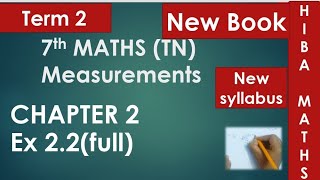 7th maths term 2 chapter 2 exercise 22 full answers tn samacheer new syllabus 20202021 [upl. by Othella]