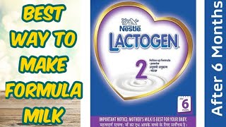 Lactogen Baby Powder  Hindi  Formula milk for 612 months baby How to make formula milk [upl. by Saxon]