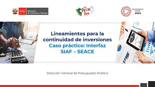 Lineamientos para la continuidad de inversiones Caso práctico [upl. by Yelsehc]