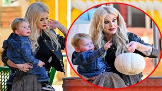 Kelly Osbourne showcased her impressive weight loss during a family outing with her son Sid [upl. by Fey304]