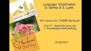 Wir testen die quotUNGERMethodequot Teil 17  Kontrolle nach der 1 Ameisensäurebehandlung [upl. by Risley]