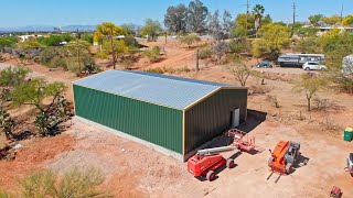 40 x 60 Metal Storage Building  Garage  Tucson Arizona [upl. by Harshman]