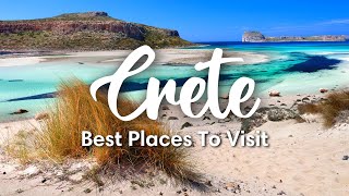 CRETE GREECE  7 Places You Should Visit In Crete [upl. by Llerdna]