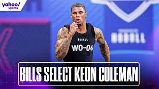 How KEON COLEMAN can fit in the BILLS’ offense  2024 NFL Draft  Yahoo Sports [upl. by Arlina]