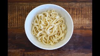 Homemade Chinese Wheat Noodles No EggJapanese Udon Noodles [upl. by Ellenahc]