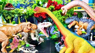 Review Jurassic World Dinos Brachiosaurus Concavenator Masiakasaurus Atrociraptor Gryposuchus [upl. by Rika]