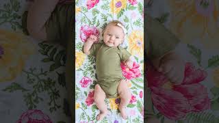 Floral Muslin Swaddle Baby Blanket  Kloud Bambu [upl. by Frederica610]