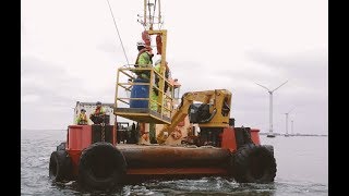 Decommissioning Vindeby Offshore Wind Farm  the worlds first offshore wind farm [upl. by Ahsikad]