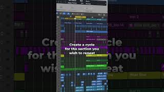 Repeat section between locators in logicpro logicprox logicprotips musicproduction mixing [upl. by Harikahs]