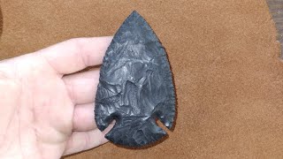 AWESOME Arrowhead Dart and Spearpoint From Seneca Relics flintknapping SenecaRelics flintridge [upl. by Gwennie]